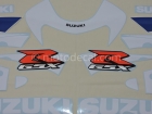 SUZUKI GSX-R 750 2001 BLUE WHITE DECAL KIT