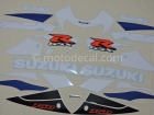 SUZUKI GSX-R 750 2001 BLUE WHITE DECAL KIT