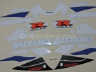 SUZUKI GSX-R 750 2001 BLUE WHITE DECAL KIT