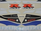 SUZUKI GSX-R 750 2003 BLUE WHITE DECAL KIT