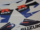 SUZUKI GSX-R 750 2004 BLUE WHITE DECAL KIT