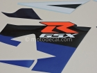 SUZUKI GSX-R 750 2004 BLUE WHITE DECAL KIT