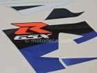 SUZUKI GSX-R 750 2004 BLUE WHITE DECAL KIT