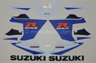 SUZUKI GSX-R 750 2005 BLUE WHITE DECAL KIT