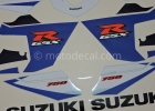 SUZUKI GSX-R 750 2005 BLUE WHITE DECAL KIT