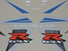 SUZUKI GSX-R 750 2006 BLUE WHITE DECAL KIT