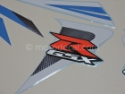 SUZUKI GSX-R 750 2006 BLUE WHITE DECAL KIT