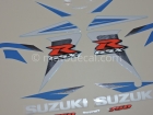 SUZUKI GSX-R 750 2006 BLUE WHITE DECAL KIT