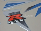 SUZUKI GSX-R 750 2006 BLUE WHITE DECAL KIT