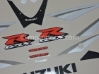 SUZUKI GSX-R 1000 2005 BLUE WHITE DECAL KIT