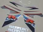 SUZUKI GSX-R 1000 2007 BLUE WHITE DECAL KIT