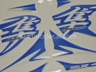 SUZUKI GSX 1300R HAYABUSA 2010 BLUE DECAL KIT