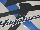 SUZUKI GSX 1300R HAYABUSA 2009 WHITE DECAL KIT