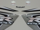 SUZUKI GSX-R 1000 2008 WHITE DECAL KIT