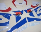SUZUKI GSX-R 750 2000 BLUE WHITE DECAL KIT