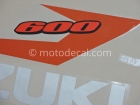 SUZUKI GSX-R 600 2004 BLACK DECAL KIT