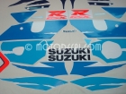 SUZUKI GSX-R 750 1997 BLUE WHITE DECAL KIT