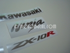 KAWASAKI ZX-10R 2006-2007 BLACK DECAL KIT