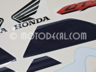 HONDA CBR 600 F SPORT 2002 WHITE NAVY BLUE DECAL KIT