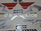 HONDA CBR 600 F4i 2002 SILVER RED DECAL KIT