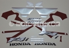 HONDA CBR 600 F4i 2005 RED SILVER DECAL KIT