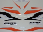 HONDA CBR 600RR 2010 ORANGE BLACK DECAL KIT