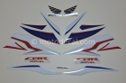 HONDA CBR 600RR 2010 WHITE RED BLUE DECAL KIT