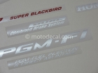 HONDA CBR 1100XX 2002-2004 BLACK DECAL KIT