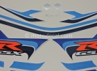 SUZUKI GSX-R 600 2005 BLUE WHITE 20th ANNIVERSARY DECAL KIT