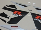 SUZUKI GSX-R 600 2005 BLACK SILVER DECAL KIT