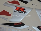 SUZUKI GSX-R 600 2005 RED BLACK DECAL KIT