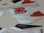 SUZUKI GSX-R 600 2005 RED BLACK DECAL KIT