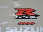 SUZUKI GSX-R 1000 2008 BLUE DECAL KIT