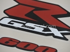 SUZUKI GSX-R 600 2007 BLACK DECAL KIT