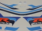 SUZUKI GSX-R 750 2005 BLUE WHITE 20th ANNIVERSARY DECAL KIT