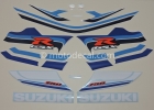 SUZUKI GSX-R 750 2005 BLUE WHITE 20th ANNIVERSARY DECAL KIT