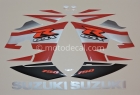 SUZUKI GSX-R 750 2004 BLACK GREY DECAL KIT