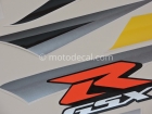 SUZUKI GSX-R 750 2004 YELLOW BLACK DECAL KIT