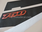 SUZUKI GSX-R 750 2005 BLUE BLACK DECAL KIT