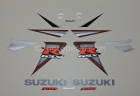 SUZUKI GSX-R 750 2006 RED BLACK DECAL KIT