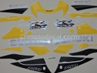 SUZUKI GSX-R 750 2001 YELLOW BLACK DECAL KIT