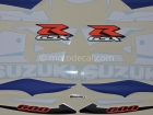 SUZUKI GSX-R 600 2002 BLUE WHITE DECAL KIT