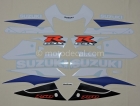 SUZUKI GSX-R 750 2002 BLUE WHITE DECAL KIT