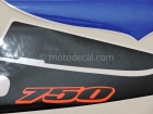 SUZUKI GSX-R 750 2002 BLUE WHITE DECAL KIT