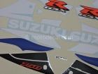 SUZUKI GSX-R 750 2002 BLUE WHITE DECAL KIT