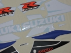 SUZUKI GSX-R 750 2002 BLUE WHITE DECAL KIT