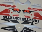 SUZUKI GSX-R 750 2002 RED SILVER DECAL KIT