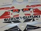 SUZUKI GSX-R 750 2002 RED SILVER DECAL KIT