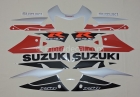 SUZUKI GSX-R 750 2002 RED SILVER DECAL KIT