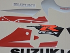 SUZUKI GSX-R 750 2002 RED SILVER DECAL KIT